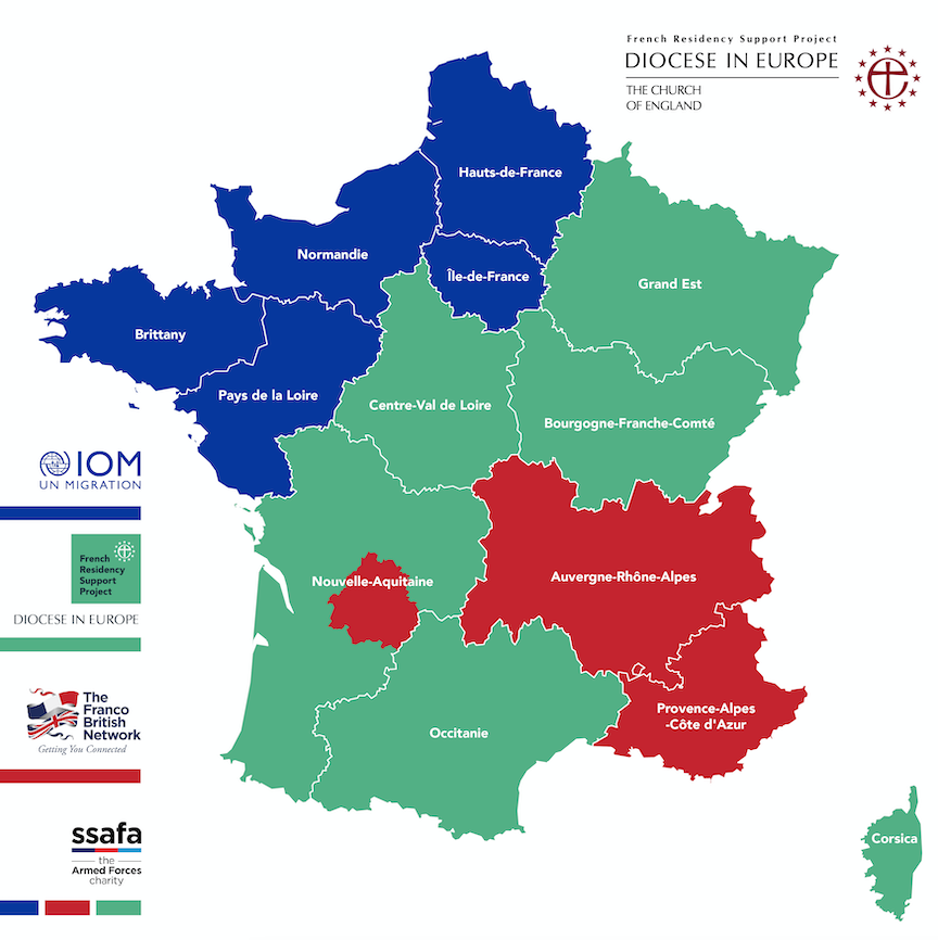 A map of France.