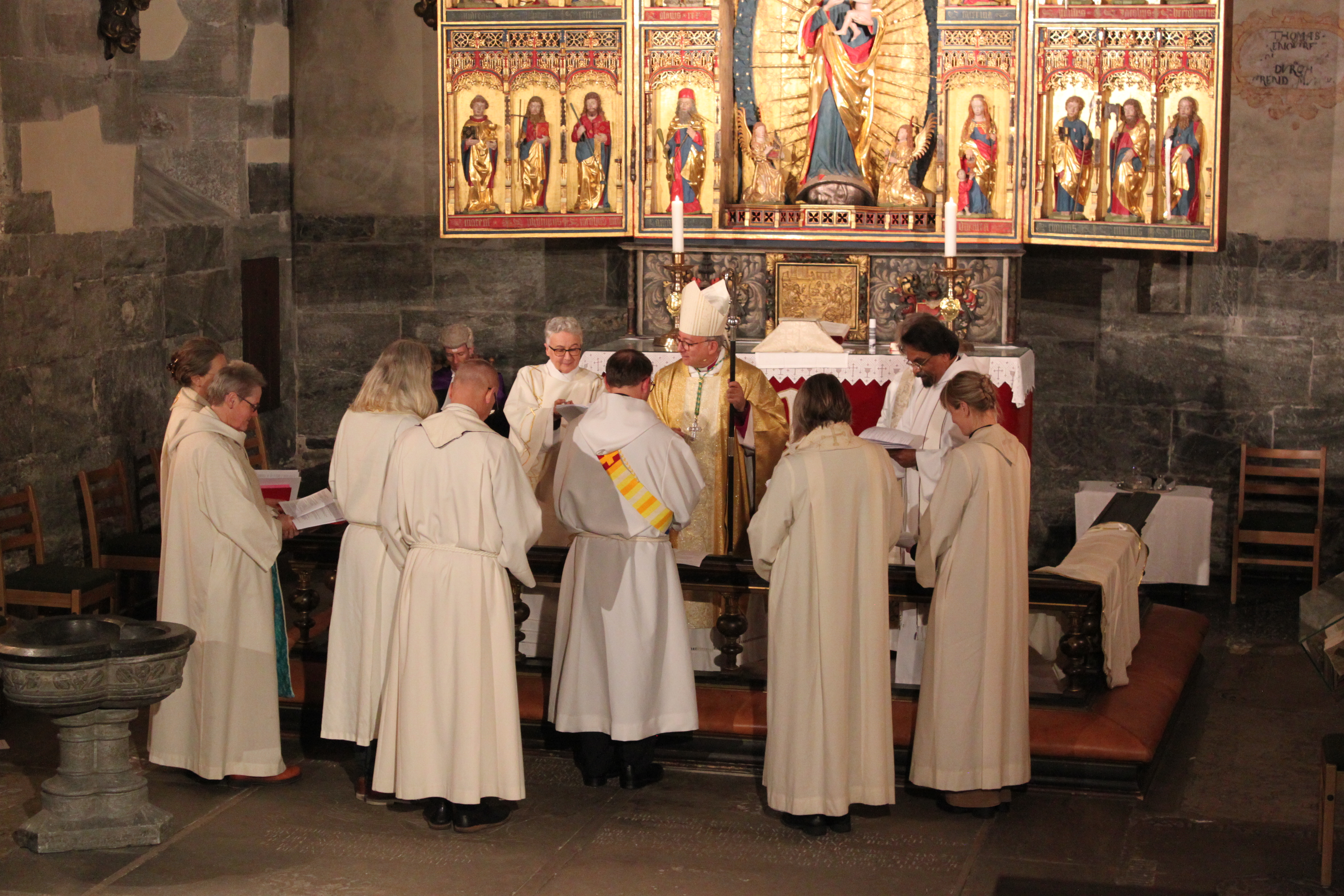 Newly ordained priests in Bergen.