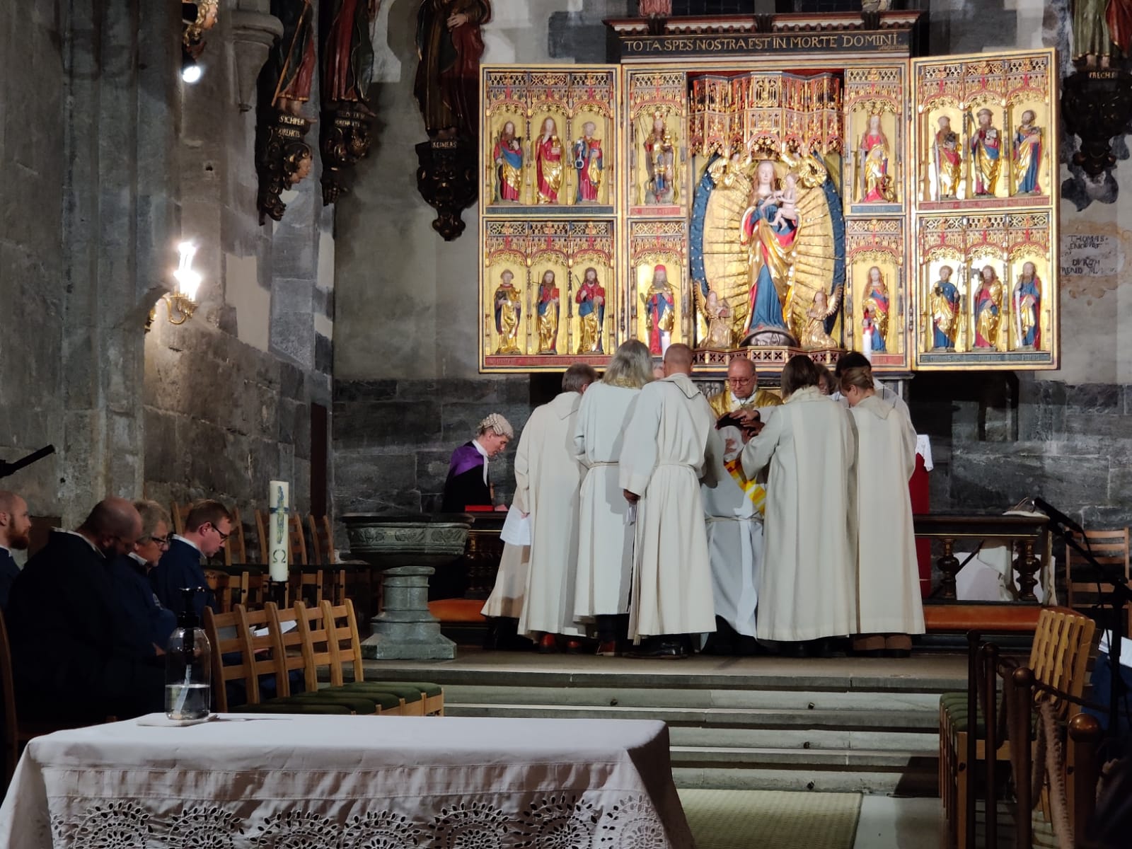 Clergy at an ordination.