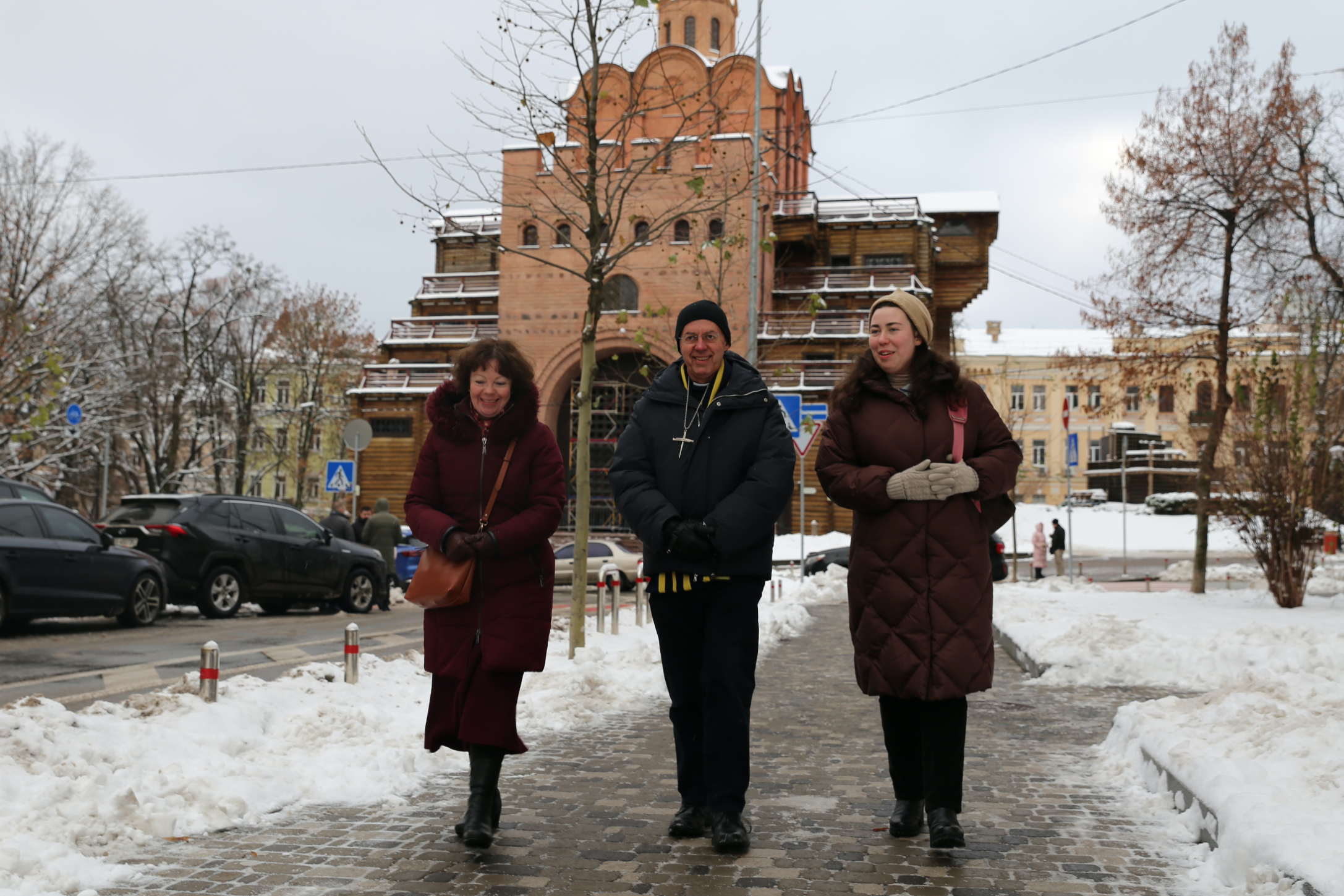 The archbishop of Canterbury in Ukraine.