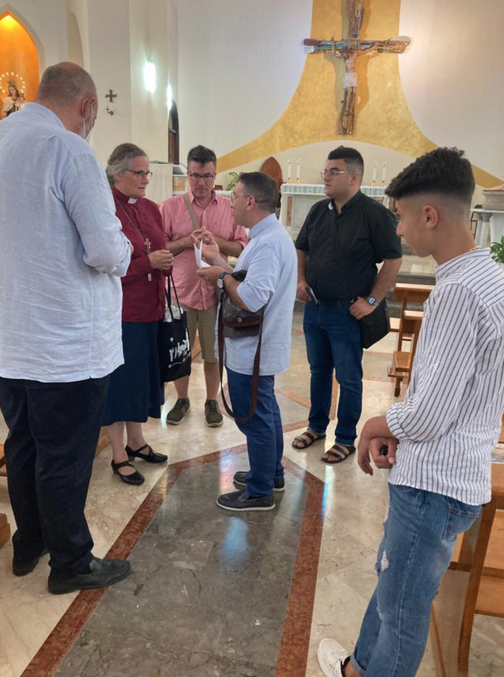 The congregation at the Holy Cross Palermo.