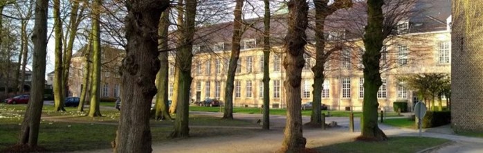 The grounds of Drongen Abbey.