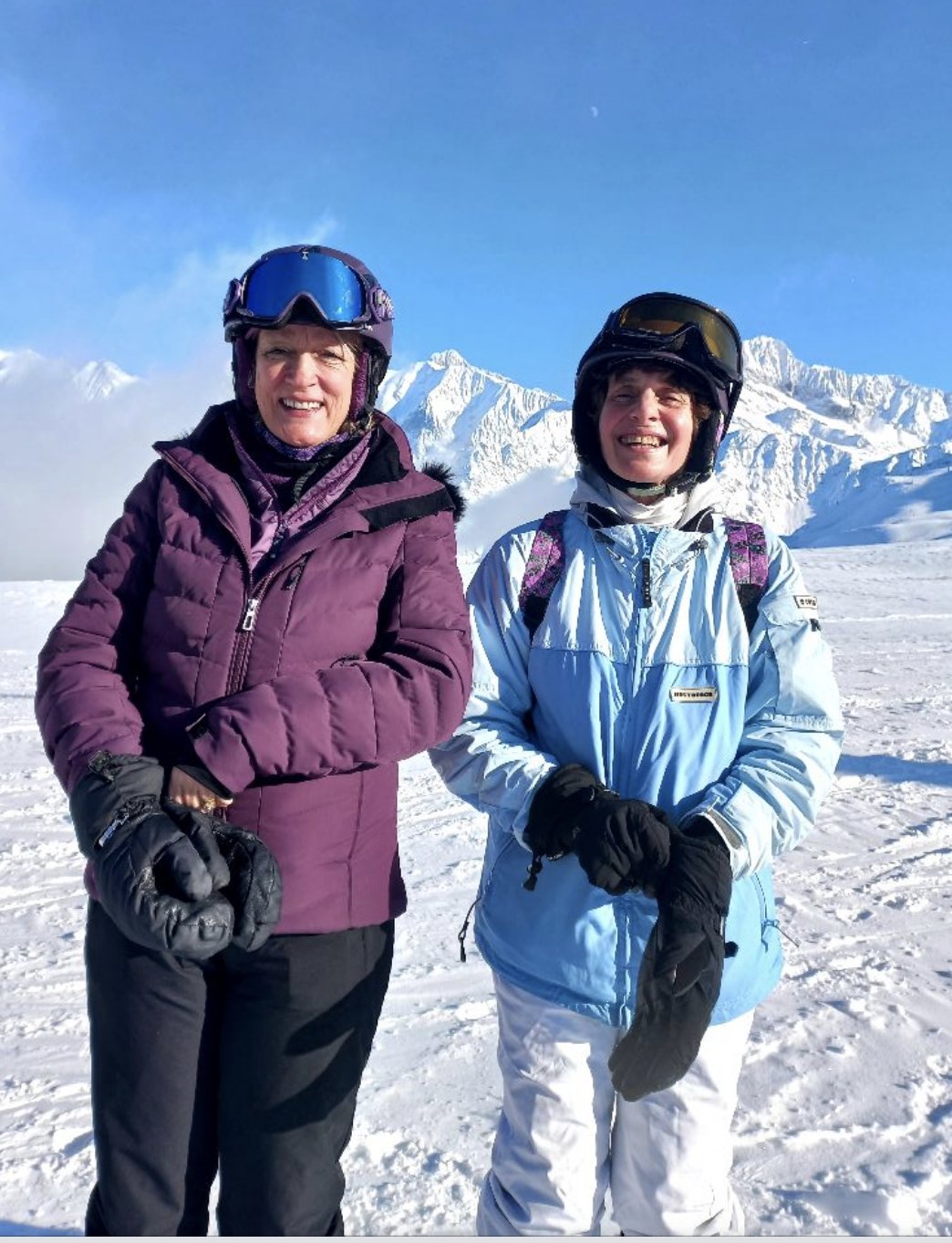 Two people in Ski Gear.