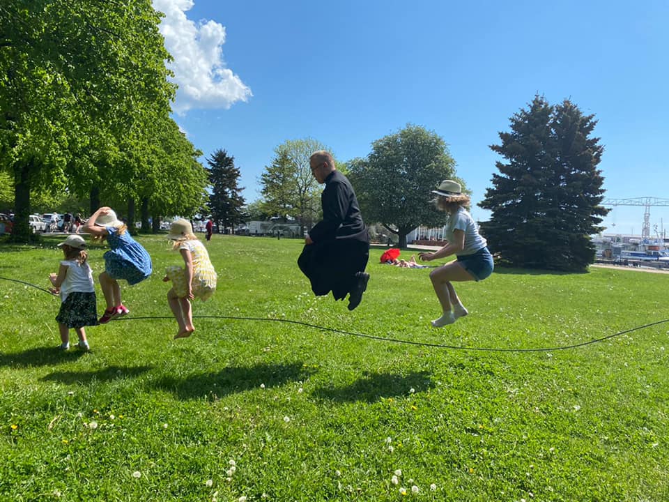 Children playing in Helsinki.