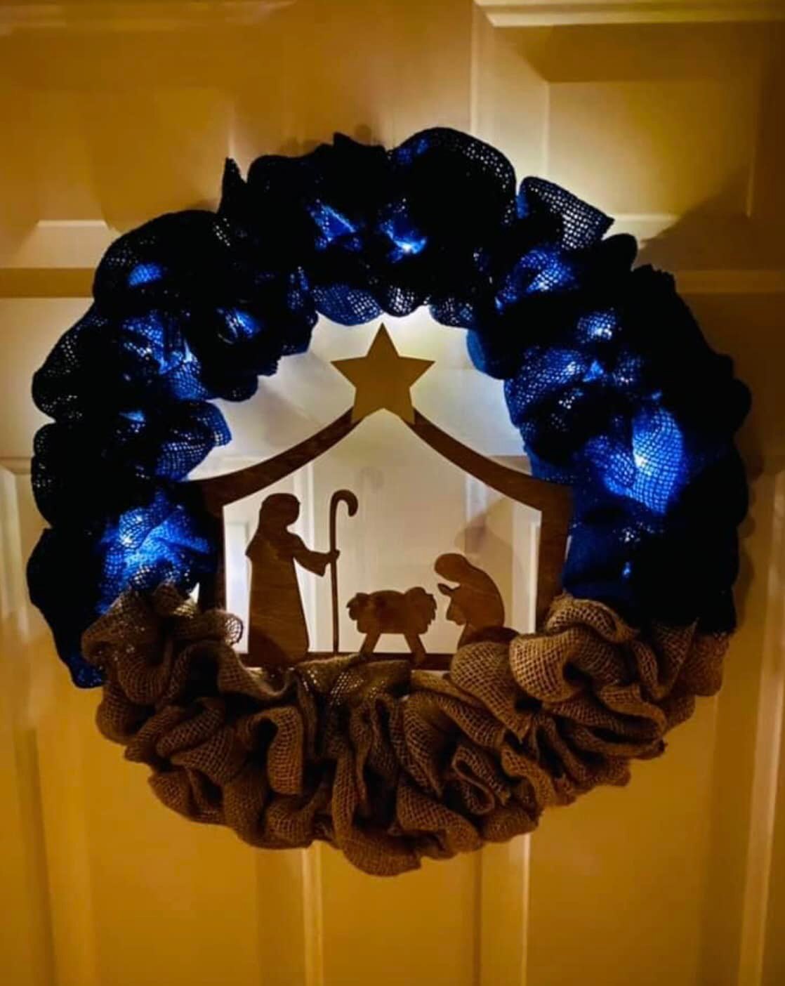 A christmas wreath.