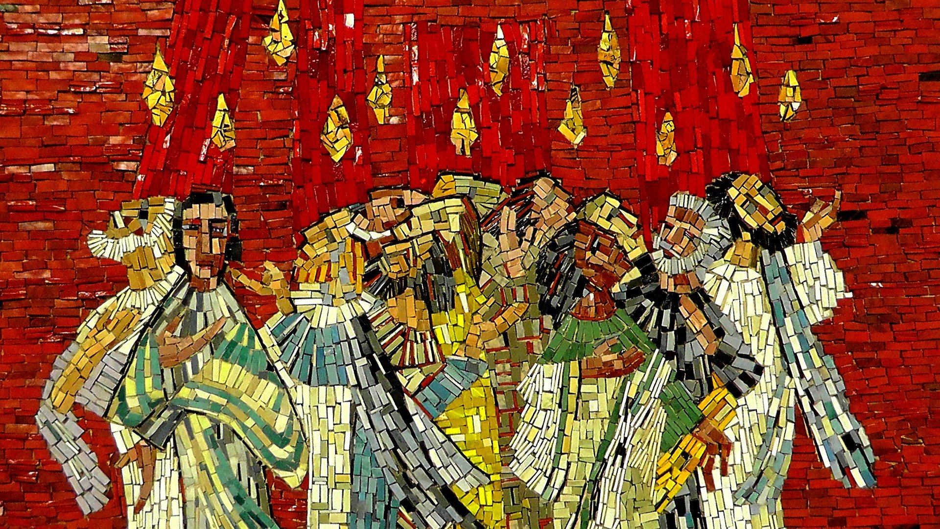A religious mosaic.