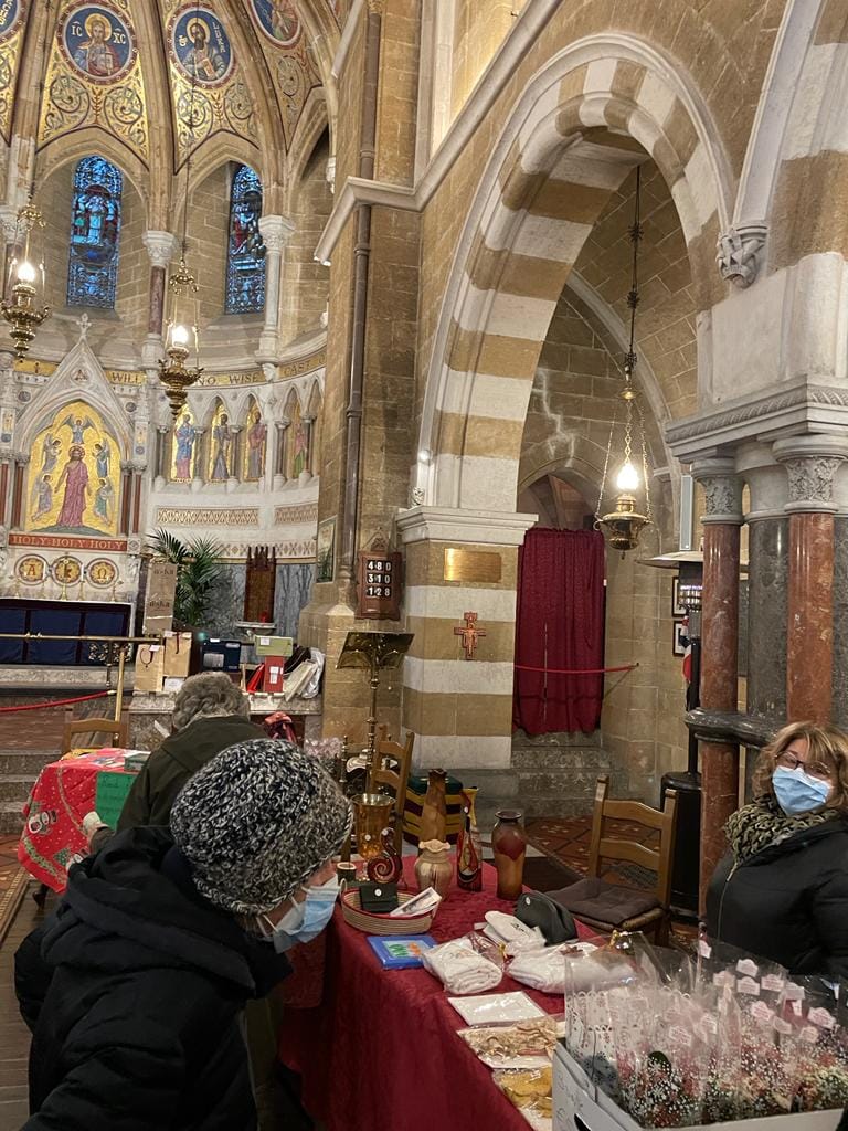 A Christmas stall in Palermo.