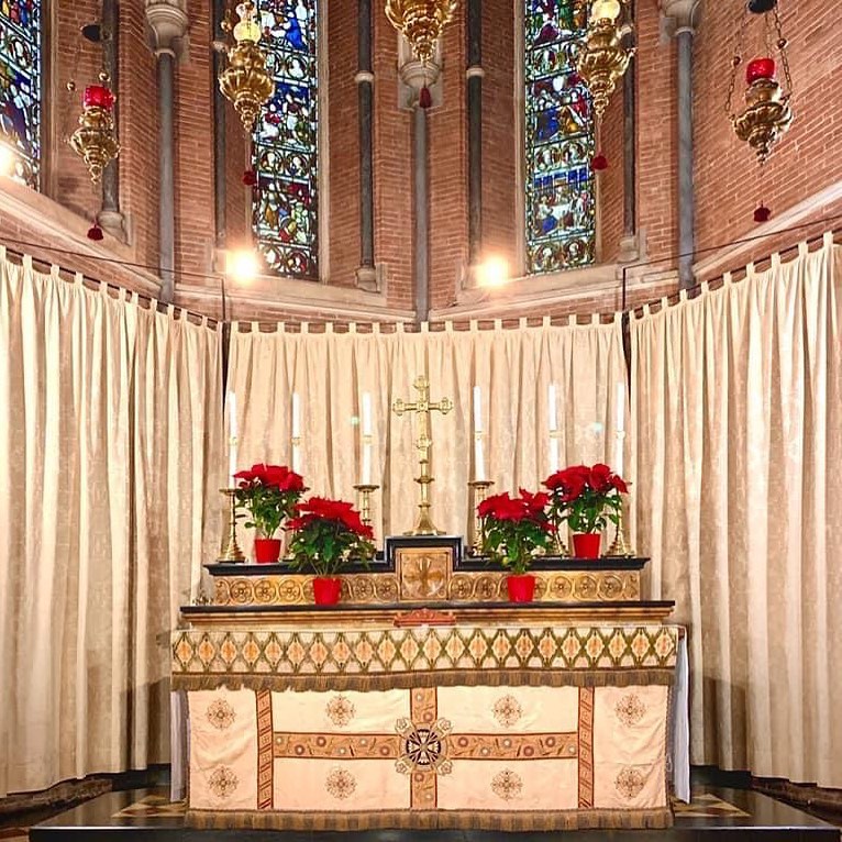 An ornate alter in Rome.