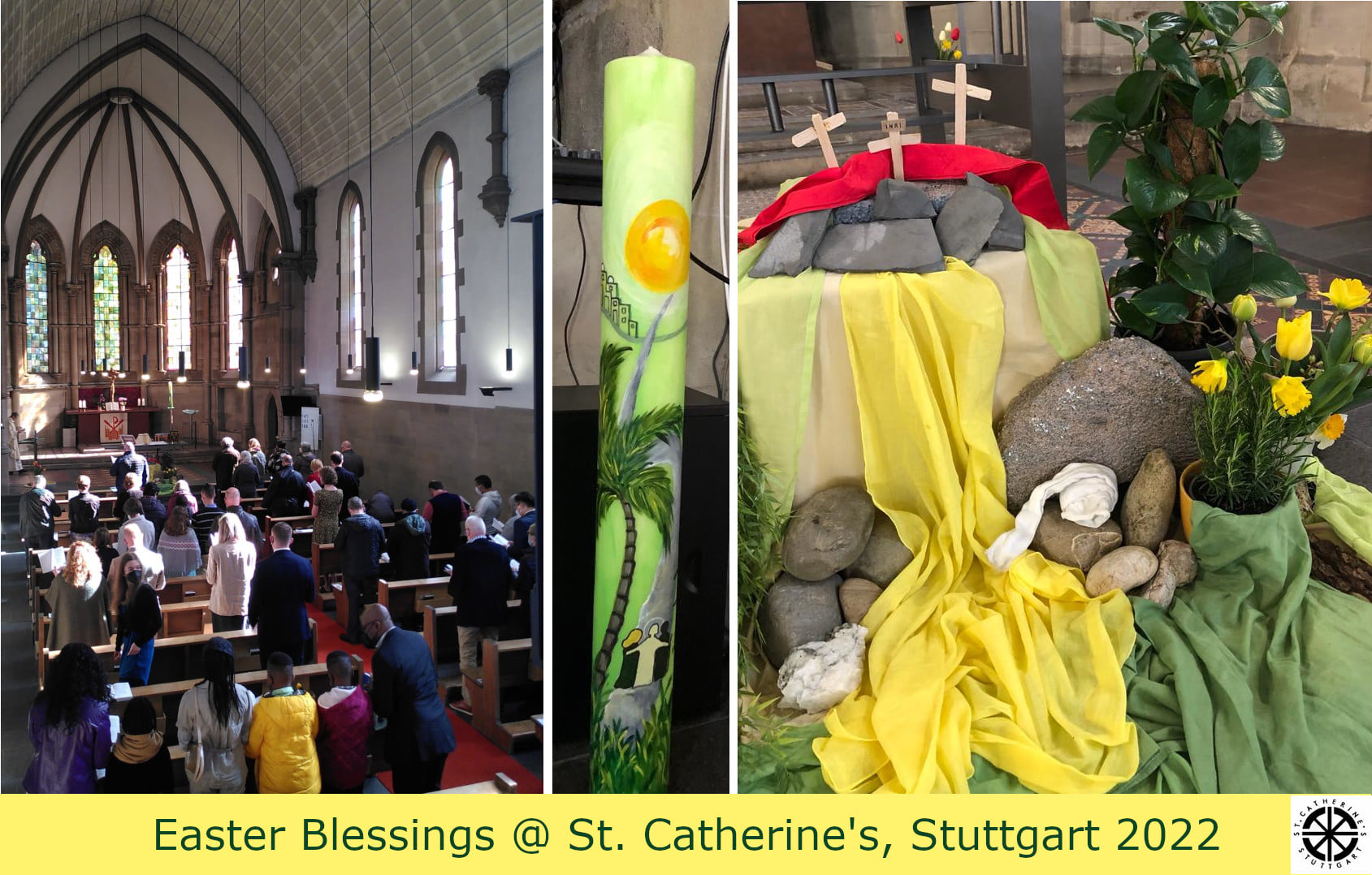 Easter blessings at St Catherines.