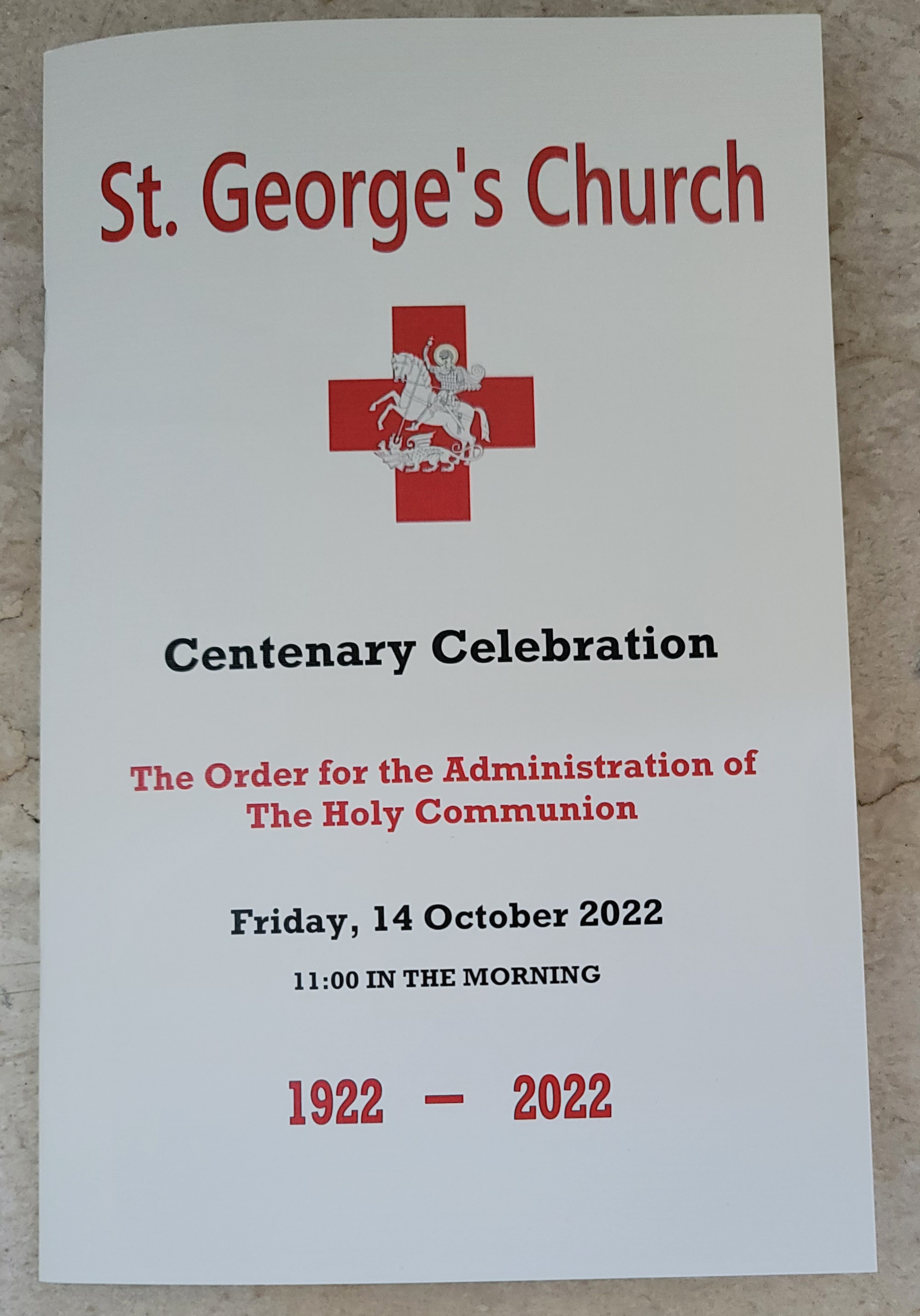 A poster for the centenary.