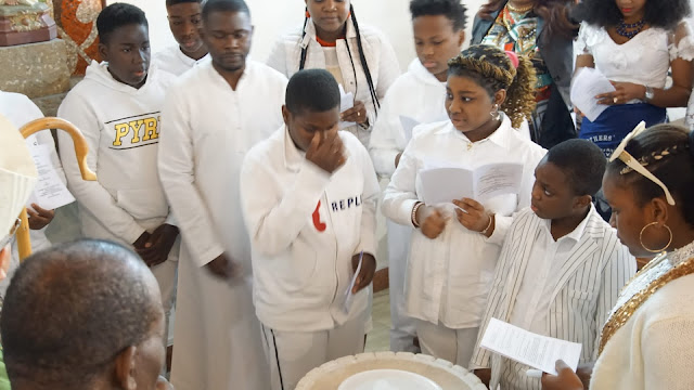 Members of Padova Church being confirmed.