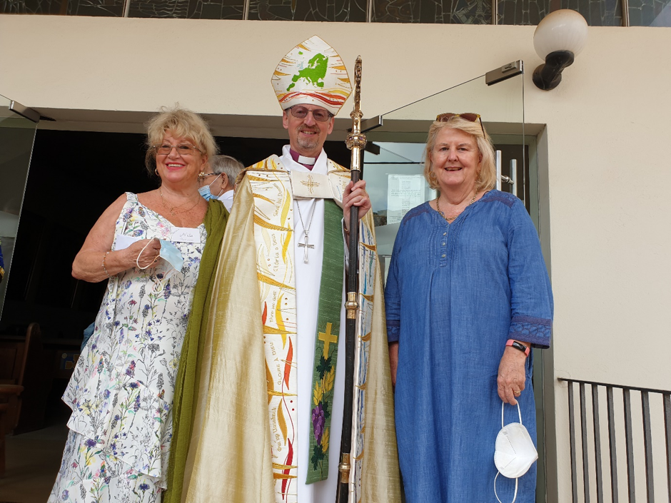 The Bishop and officers of the Bishop.
