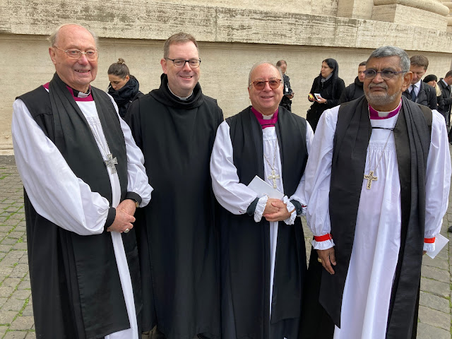 Bishop Hill, Fr Martin Browne OSB (the Vatican's man for Anglican relations) and Archbishop Ernest