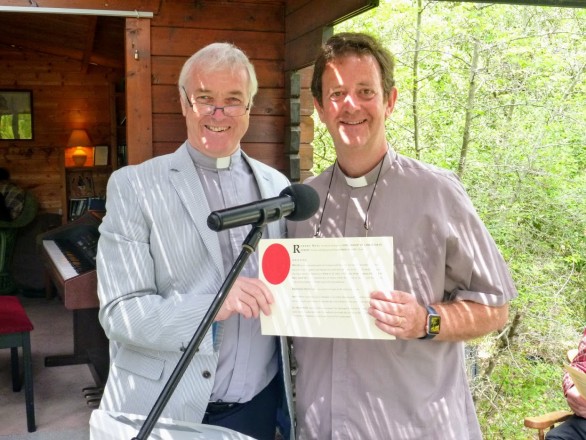 Bob Hurley was re-licensed for his second term as chaplain of Grenoble.