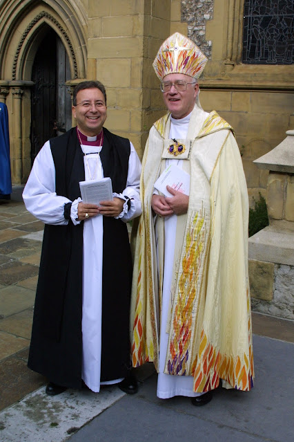 Bishop David being concecrated.