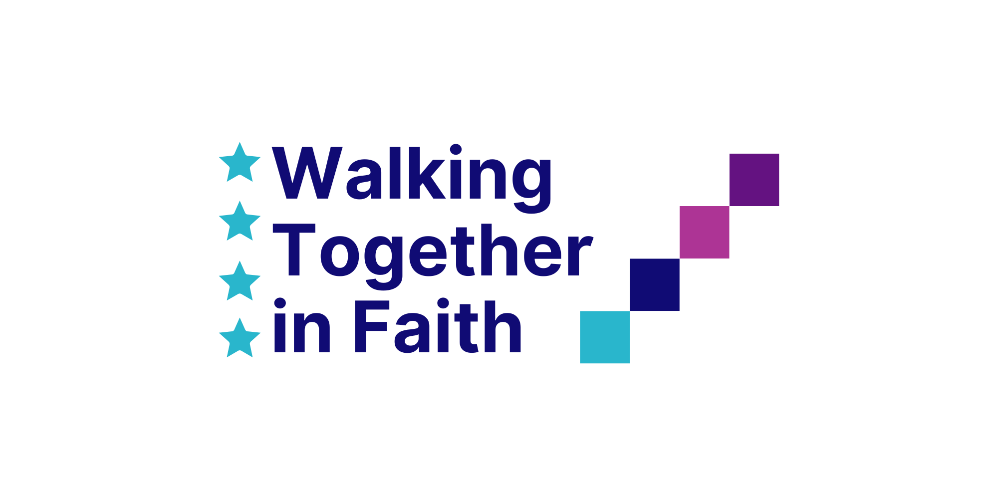 logo that says walking together in faith