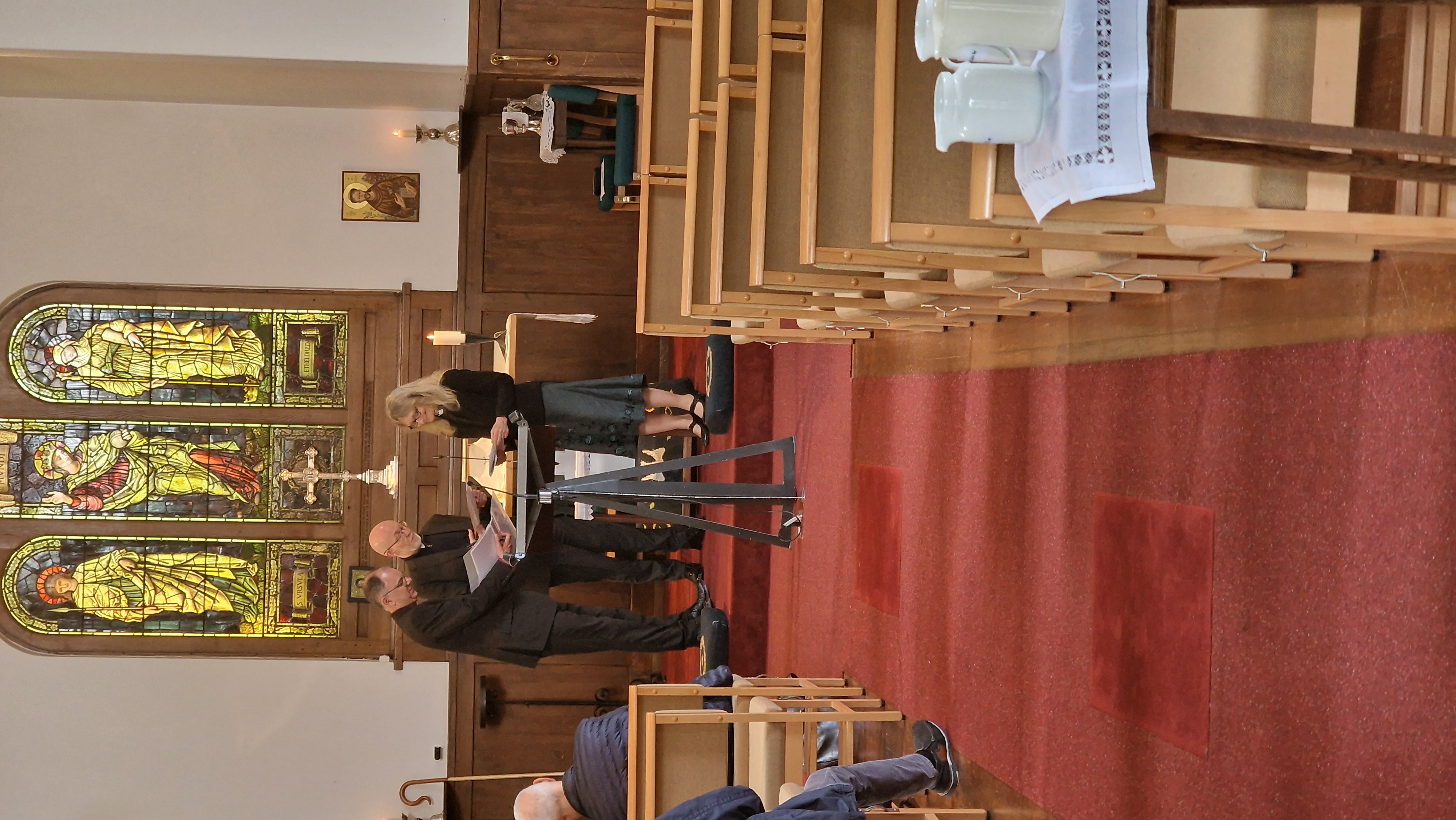 Before a service inside a chaplaincy