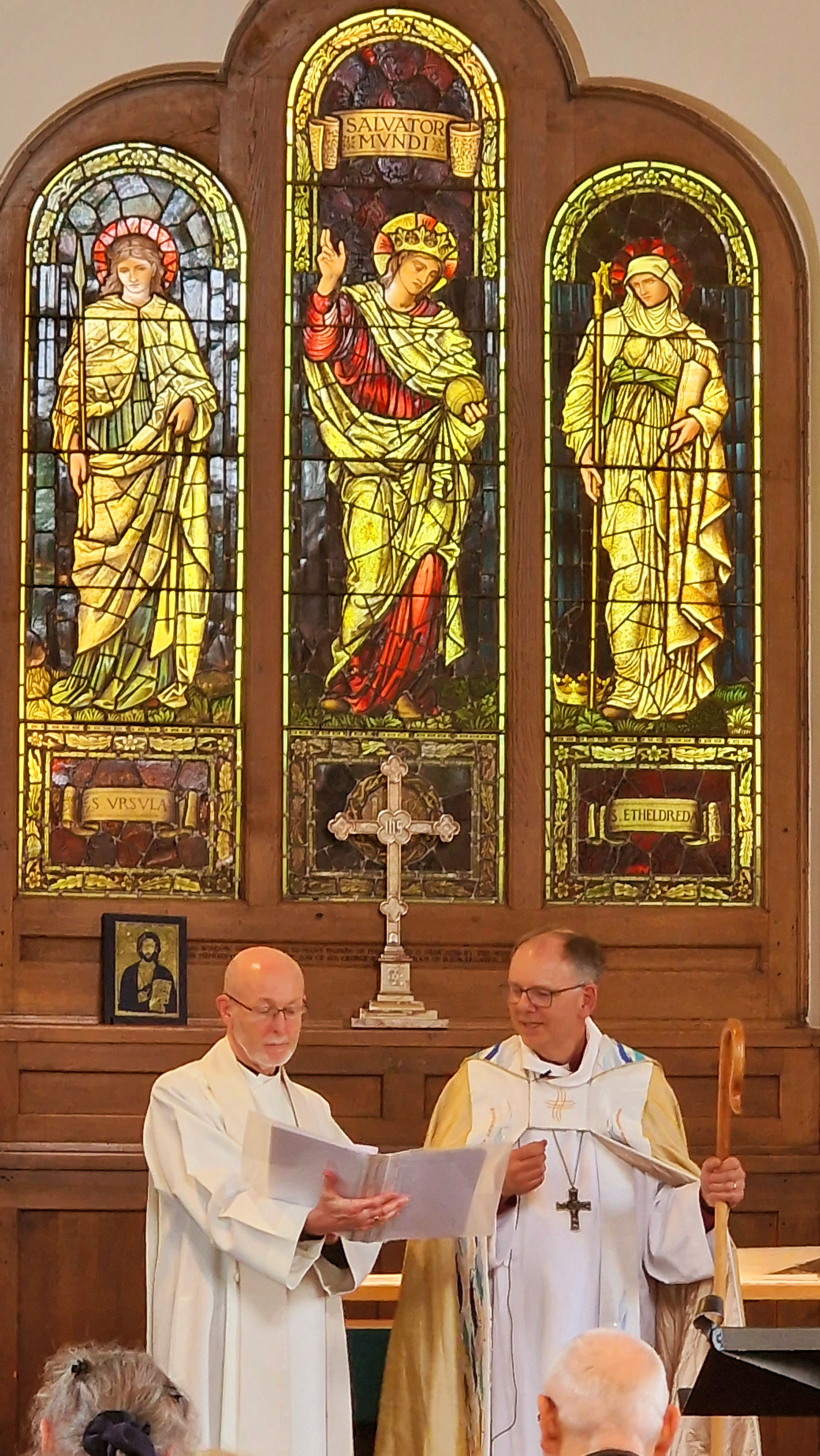 Bishop Andrew conducting a service