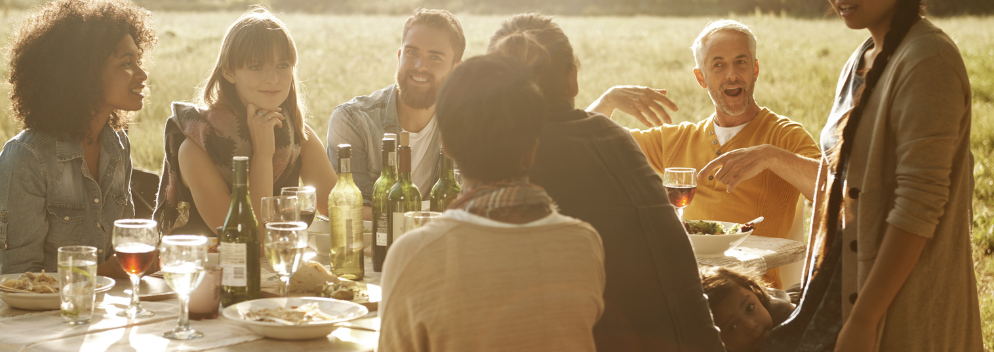 group of people round a table
