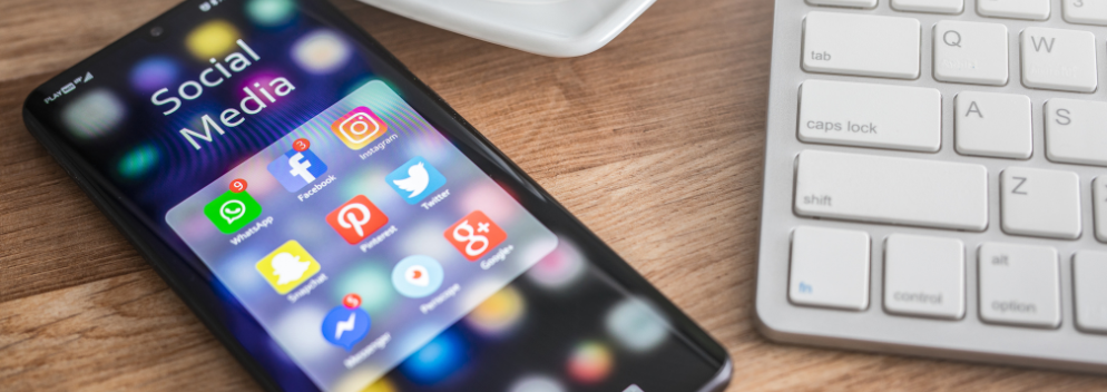 mobile phone with icons