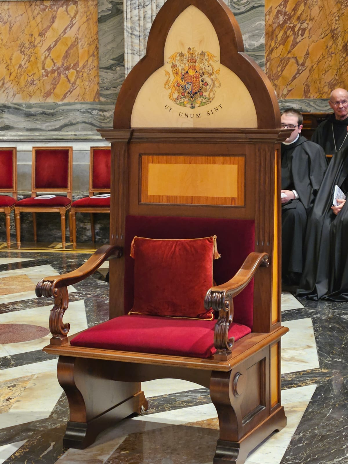 A chair in the Sistine Chapel