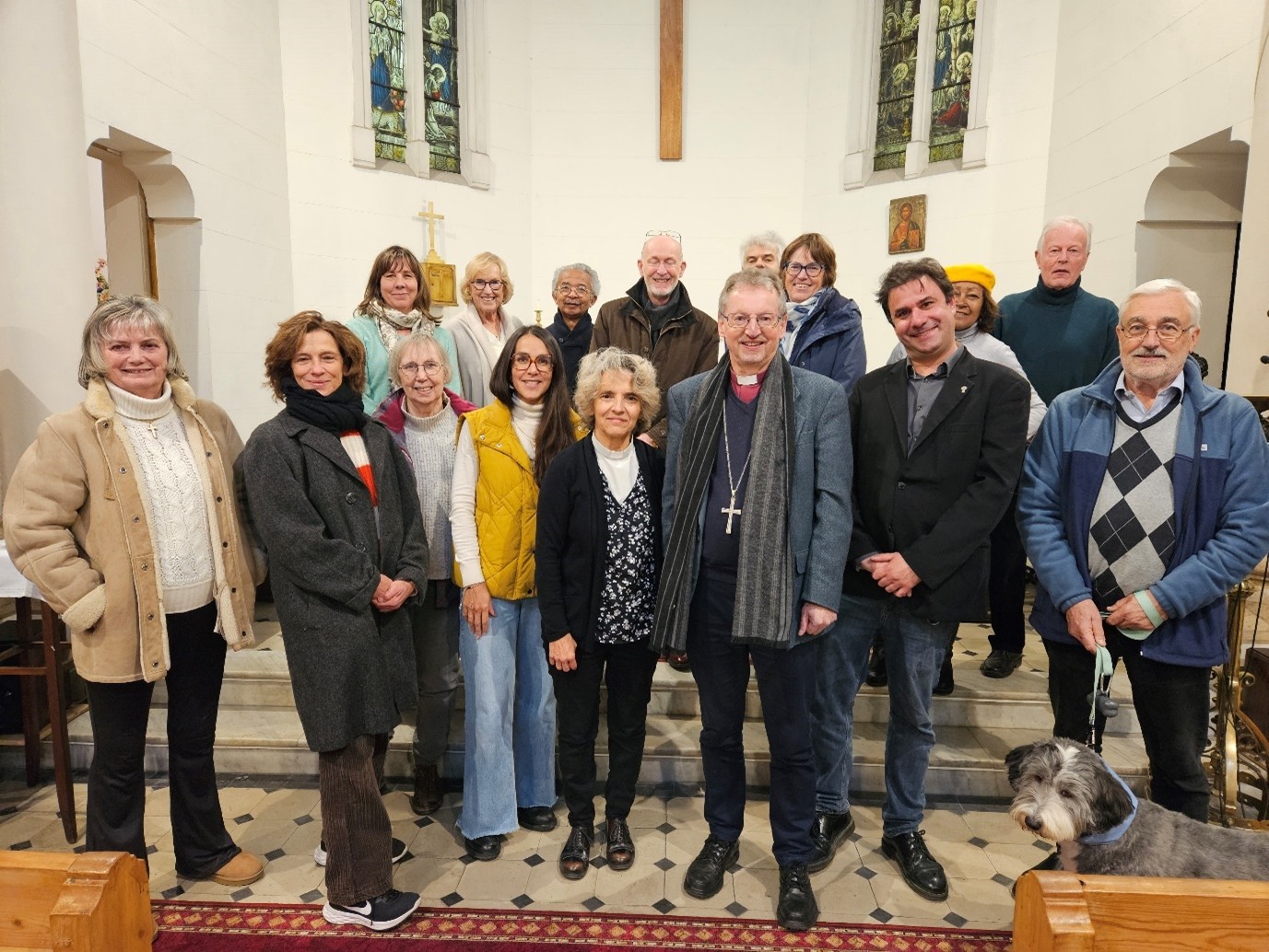 Council in Marseilles facing camera