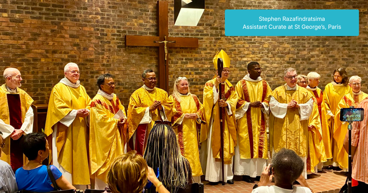 Stephen Razafindratsima continuing to serve as Assistant Curate at St George’s, Paris