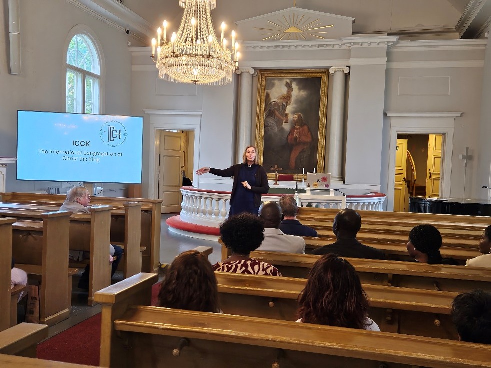 lady in church