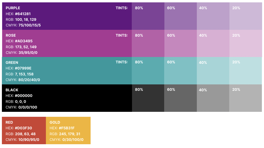 Diocese in Europe extended colour palette