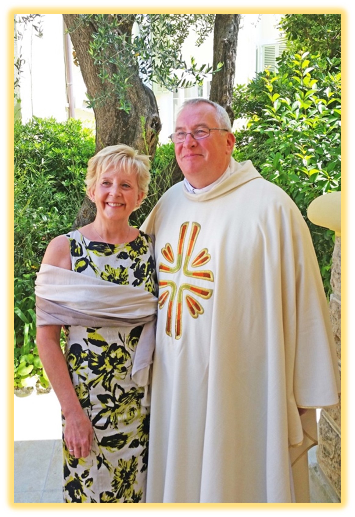 Father Tony Ingham and his wife Fiona