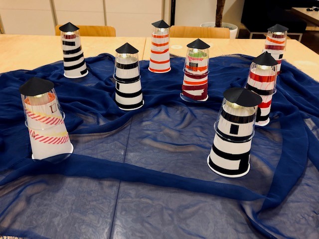 Attached Photo: Lighthouses by children at St Nicholas’ Church, Helsinki