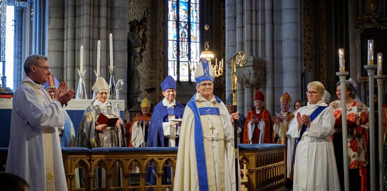 Bishop Susanne as Bishop of Gothenburg.