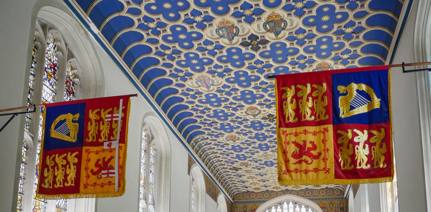 The ceiling of the Chapel of Savoy.