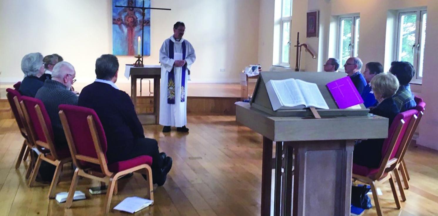 Bishop Robert blessing the new Spiritual Directors.