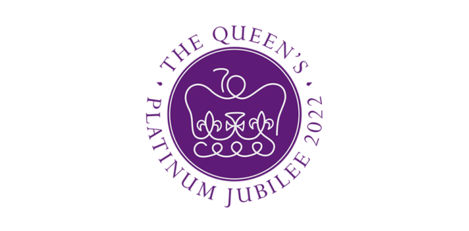 Logo for the Queens Platinum Jubilee.