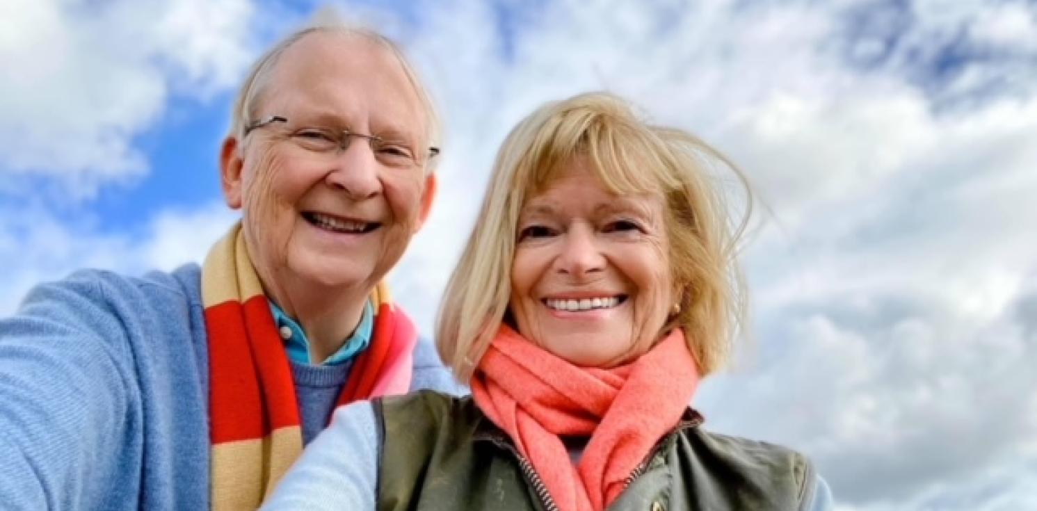 A photo of Tricia and Chris Wells.