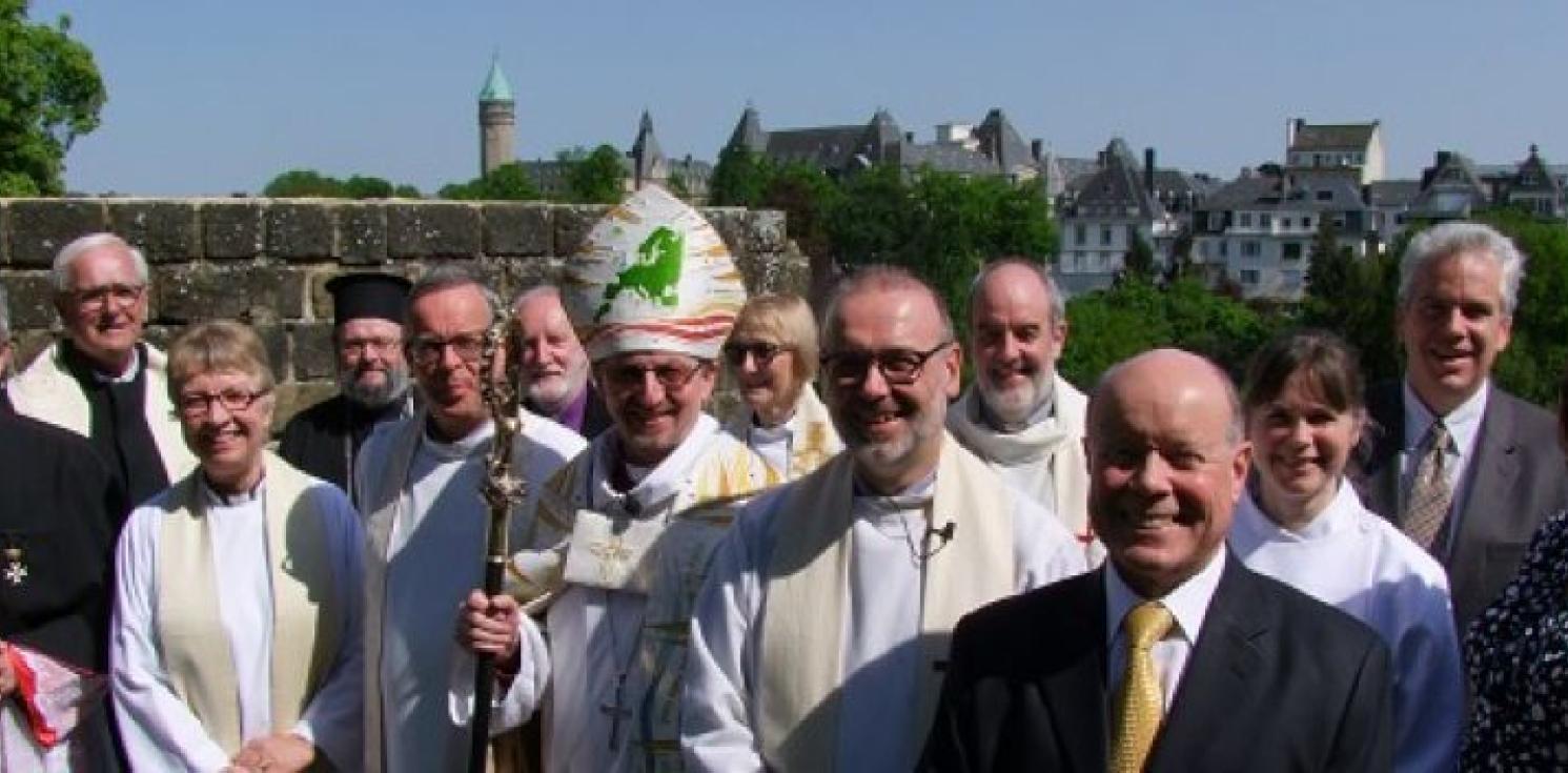 Bishop Robert at the licensing service.