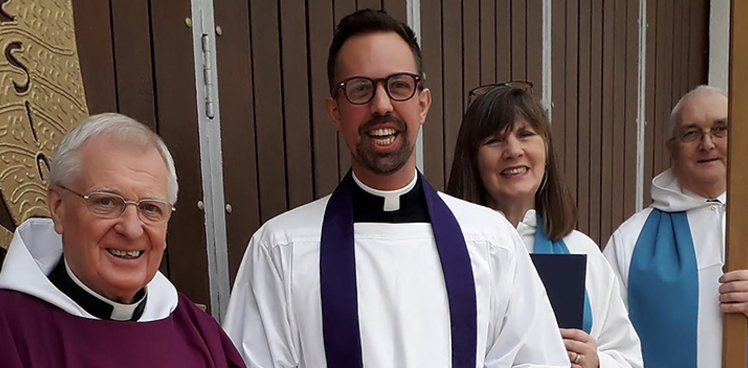 The Revd Louis Darrant post liscensing.