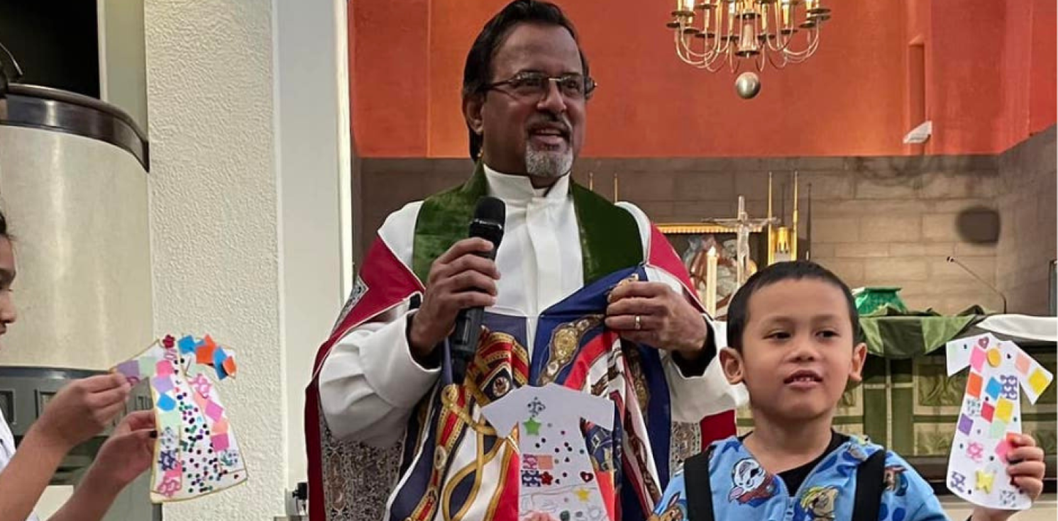 chaplain and boy