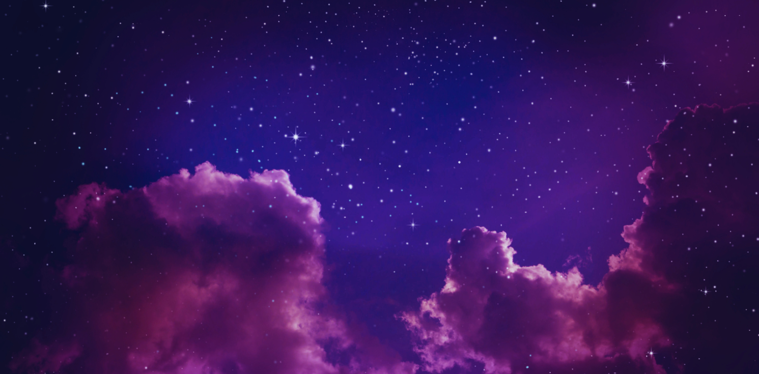Night sky with stars and Venus