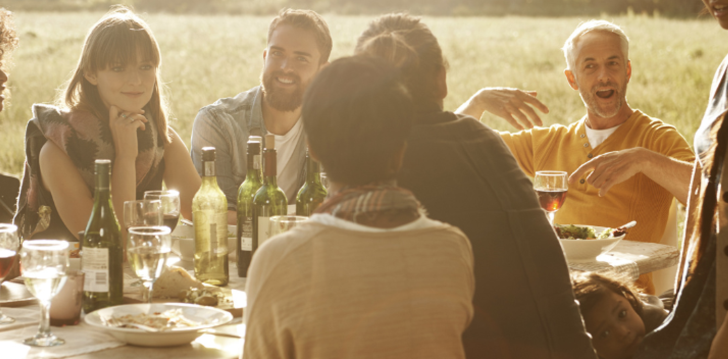 group of people round a table
