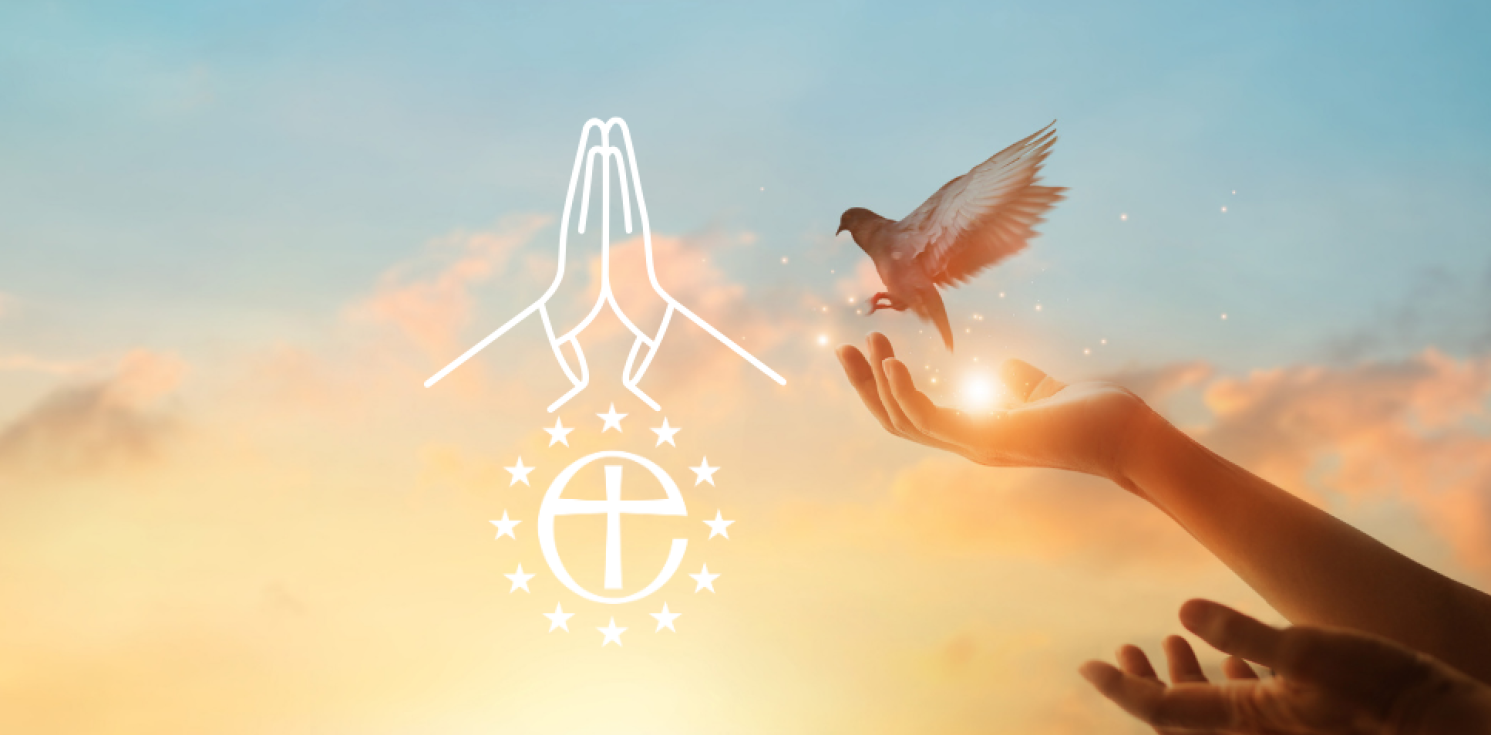 hand and dove