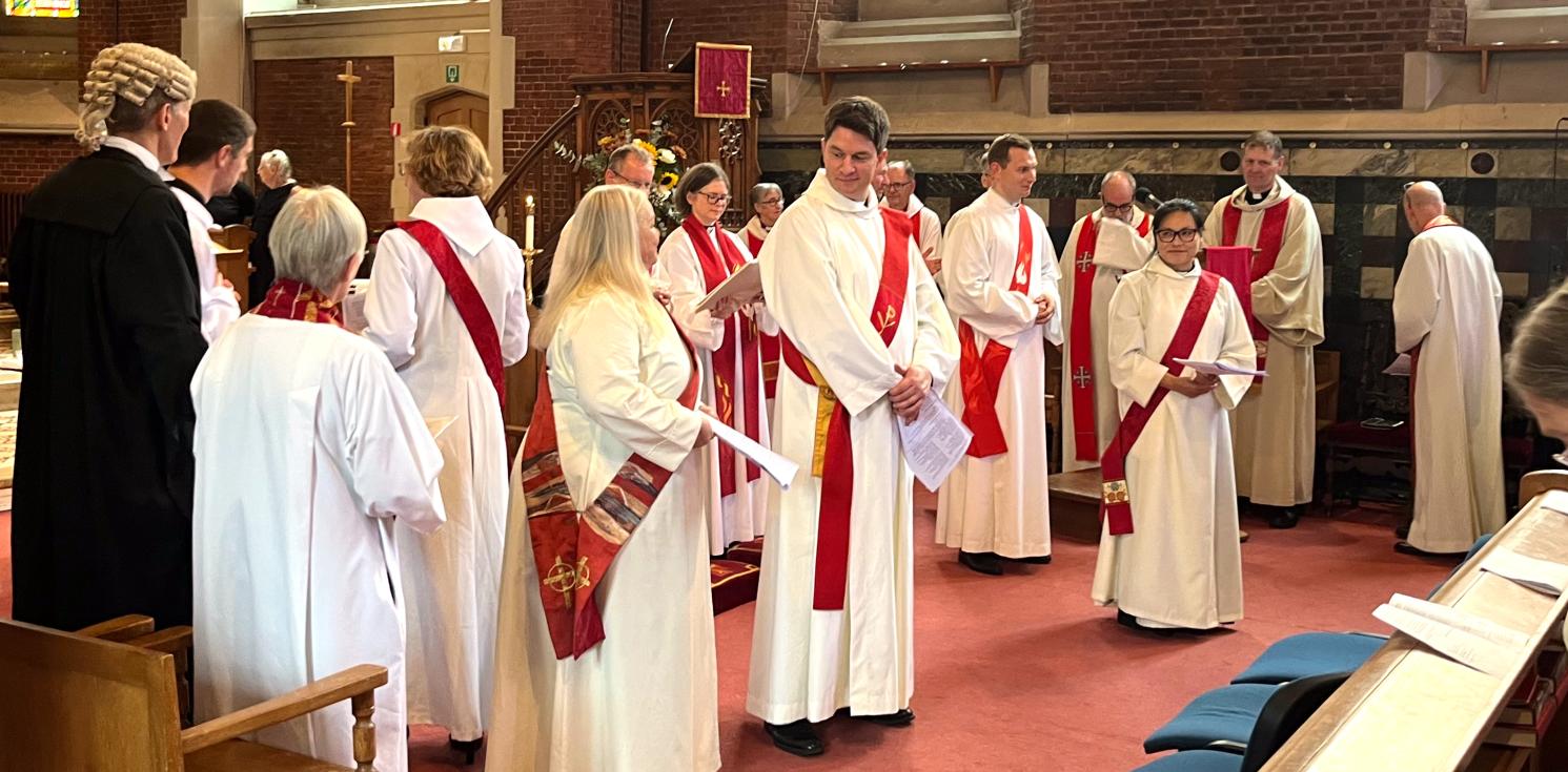 Ordinands in a service