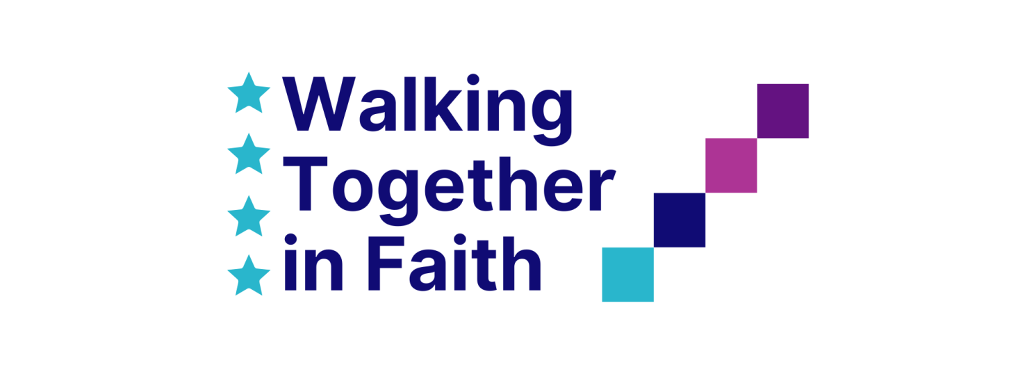 logo that says walking together in faith