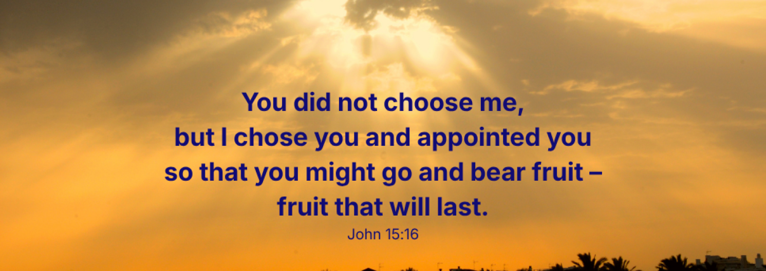 bible verse on top of a sunrise