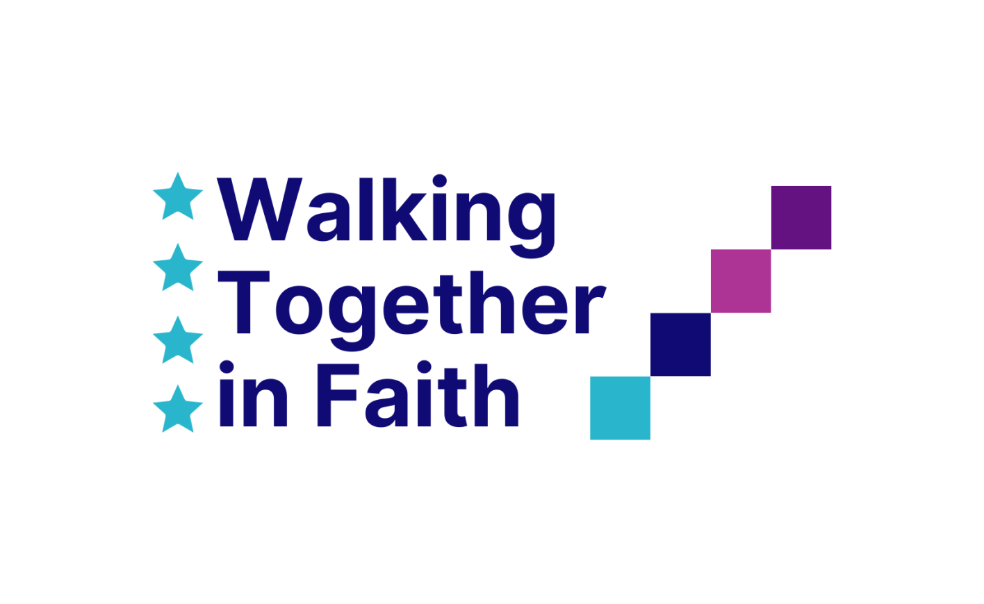 logo that says walking together in faith