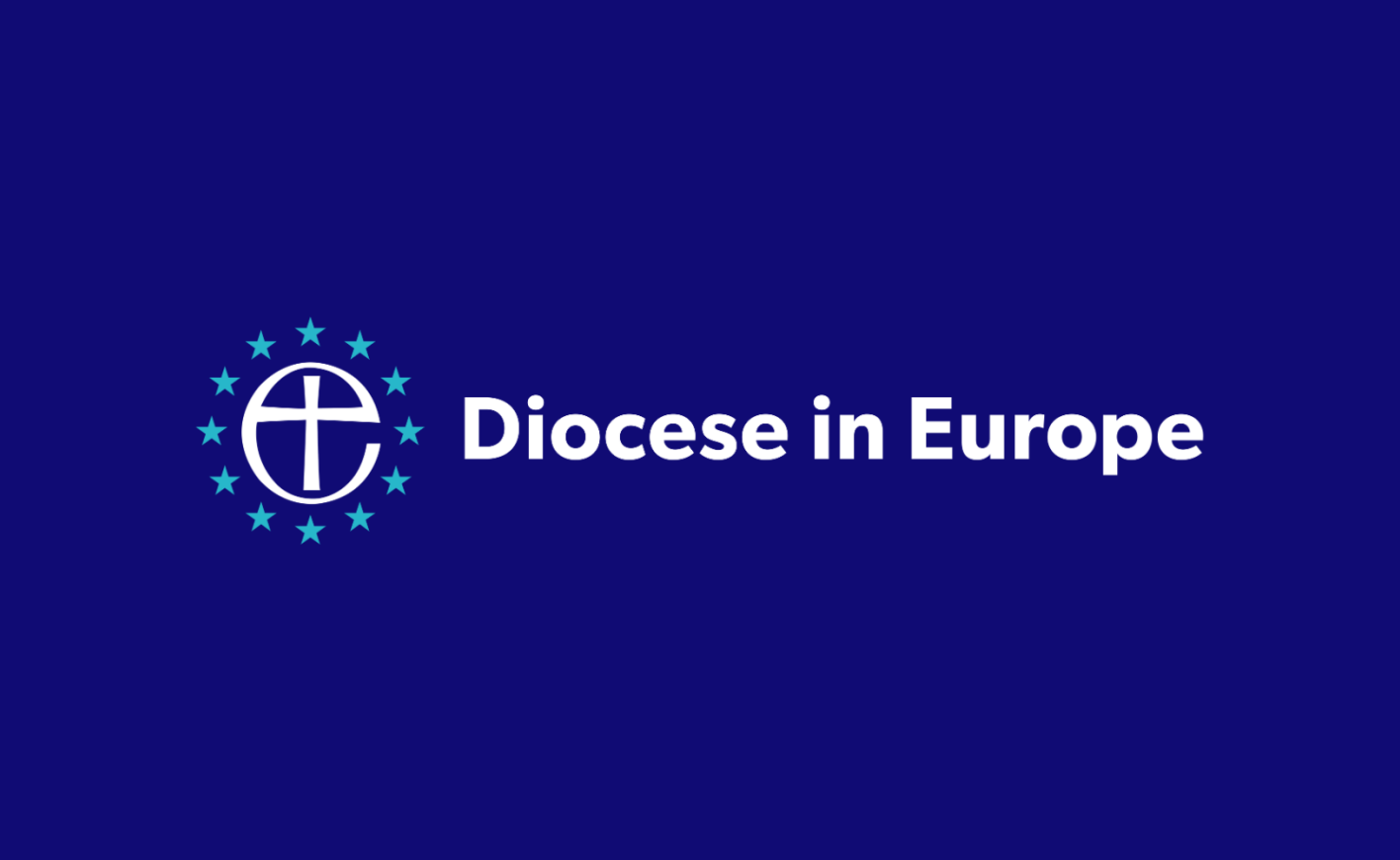 diocese logo on blue background