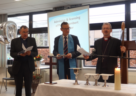 Patrick Lambert, a licensed Reader at St Paul's,Tervuren.