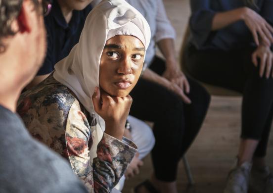 female refugee
