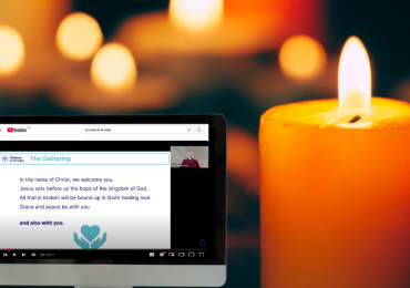 candle and iMac